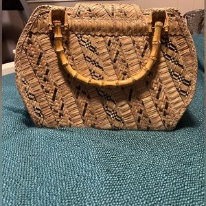Straw bag purchased in the Bahamas
